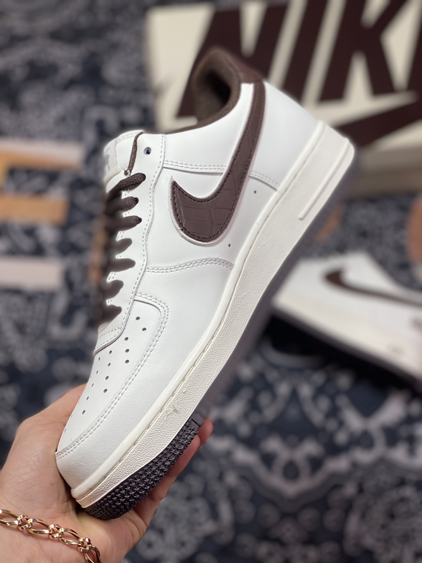 240 Nike Air Force 1 '07 Low ”NYC/White/Brown”空军一号经典低帮“皮革米白深棕NYC”CM9612-023