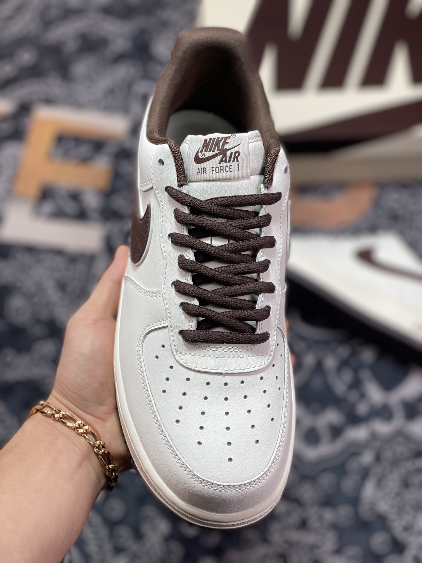 240 Nike Air Force 1 '07 Low ”NYC/White/Brown”空军一号经典低帮“皮革米白深棕NYC”CM9612-023
