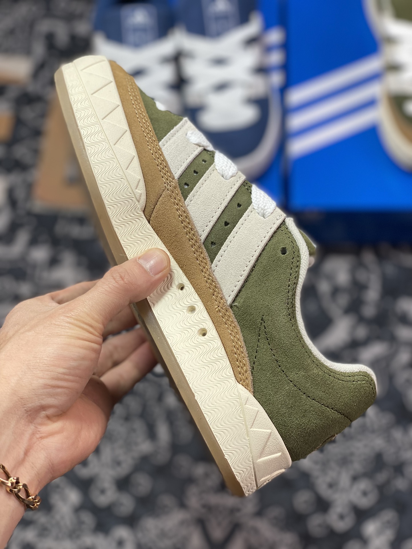 Human Made x Adidas Adimatic Low ”Dust Green” Matic series low top replica HP9914