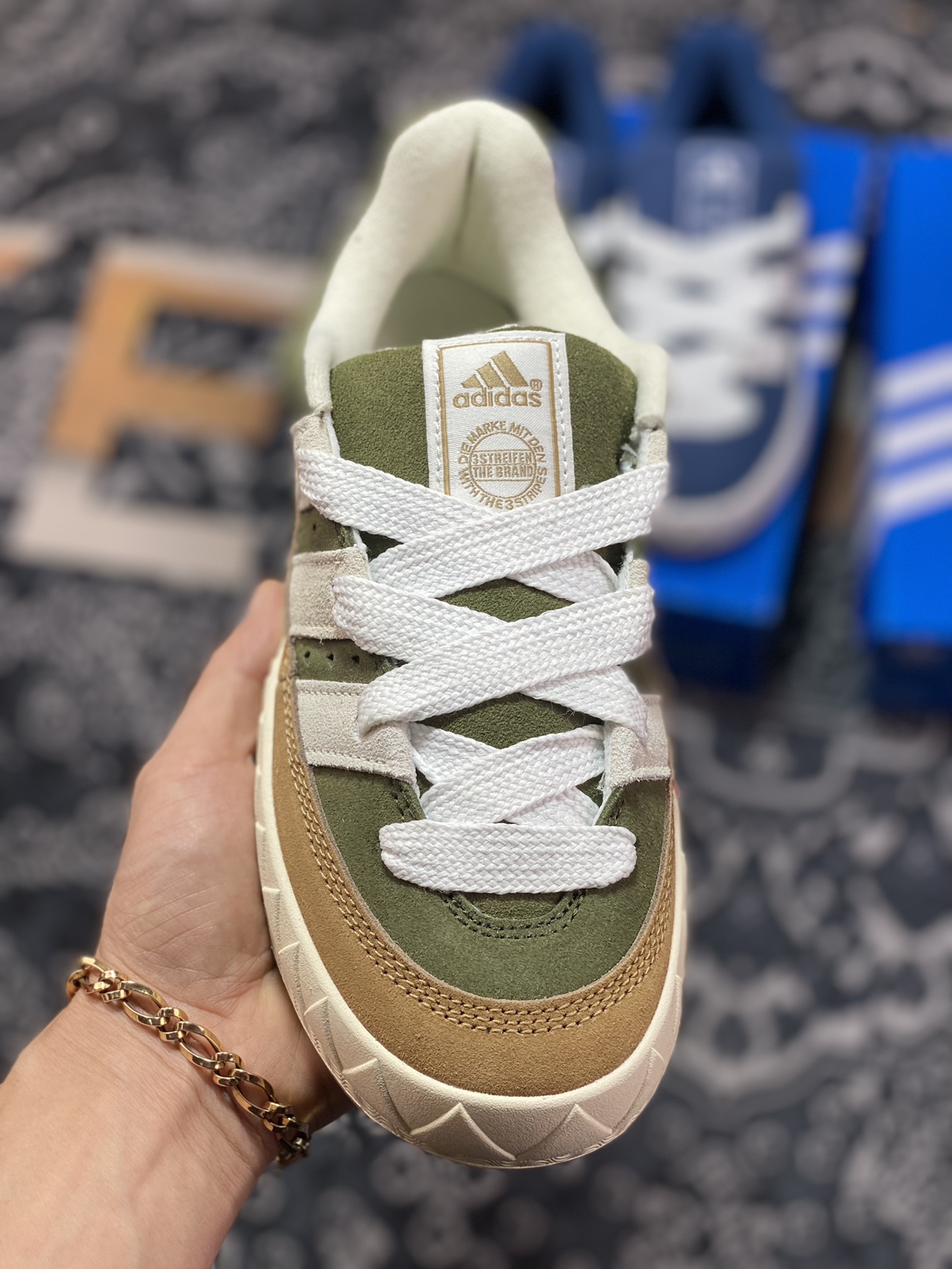 Human Made x Adidas Adimatic Low ”Dust Green” Matic series low top replica HP9914