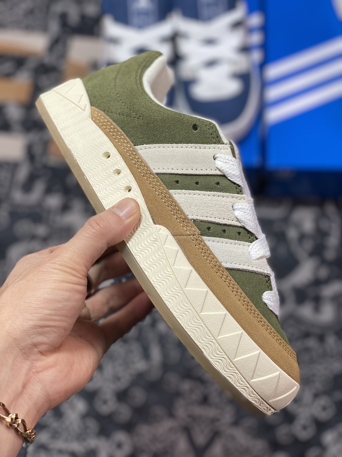 Human Made x Adidas Adimatic Low ”Dust Green” Matic series low top replica HP9914