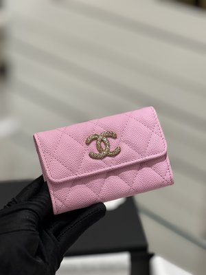 High Quality Happy Copy
 Chanel Wallet Card pack Openwork Cowhide