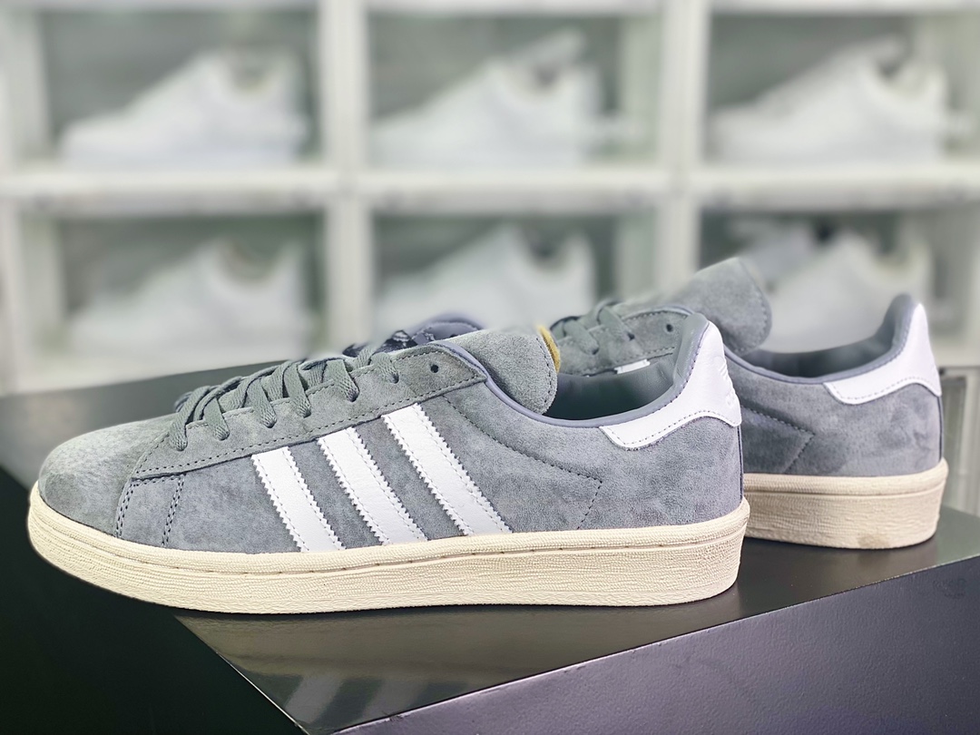 Originals Campus 80s College Series Classic Retro Low Top ”Suede Original Gray White” GX9406