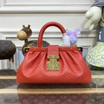 Louis Vuitton LV Monogram Clutch Designer
 Handbags Clutches & Pouch Bags Crossbody & Shoulder Bags Black Blue Orange Red Printing Cowhide M22326