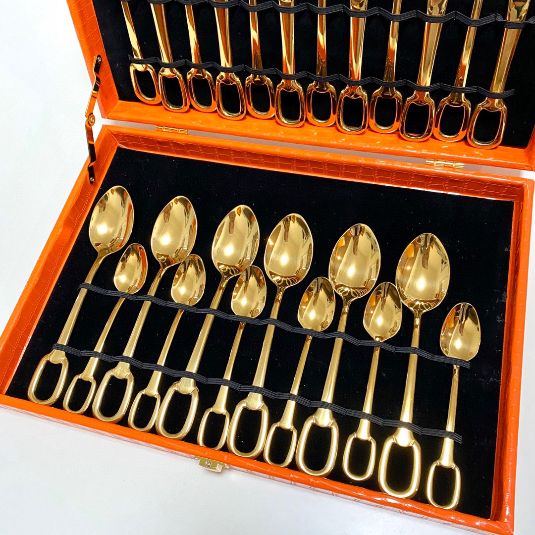 Hermes Knife and Fork 24 Piece Set - Comprehensive 3