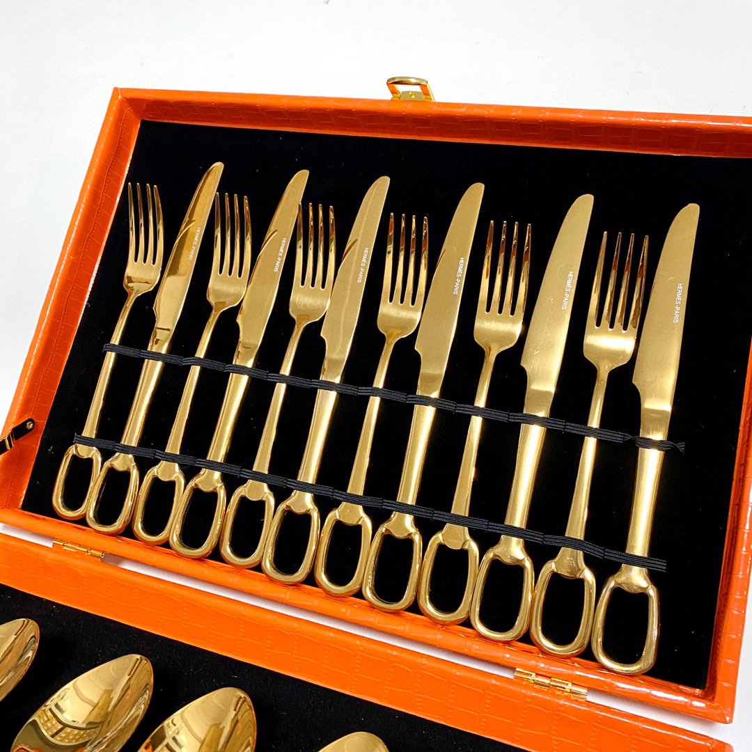 Hermes Knife and Fork 24 Piece Set - Comprehensive 2