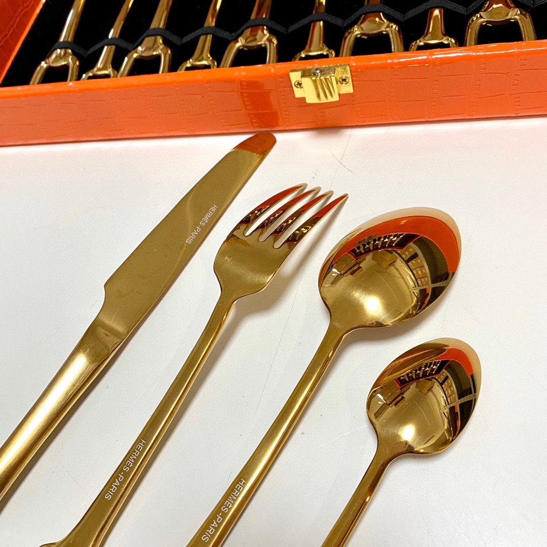 Hermes Knife and Fork 24 Piece Set - Comprehensive 5