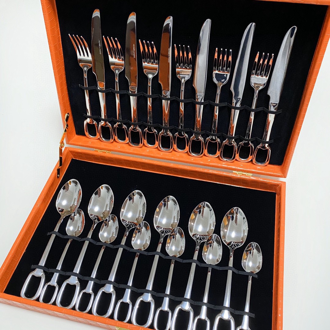 Hermes Knife and Fork 24 Piece Set - Comprehensive