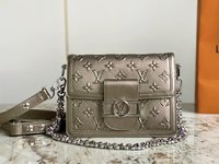 Louis Vuitton LV Dauphine Bags Handbags Gold Monogram Reverse Calfskin Canvas Cowhide Spring/Summer Collection Mini M21740