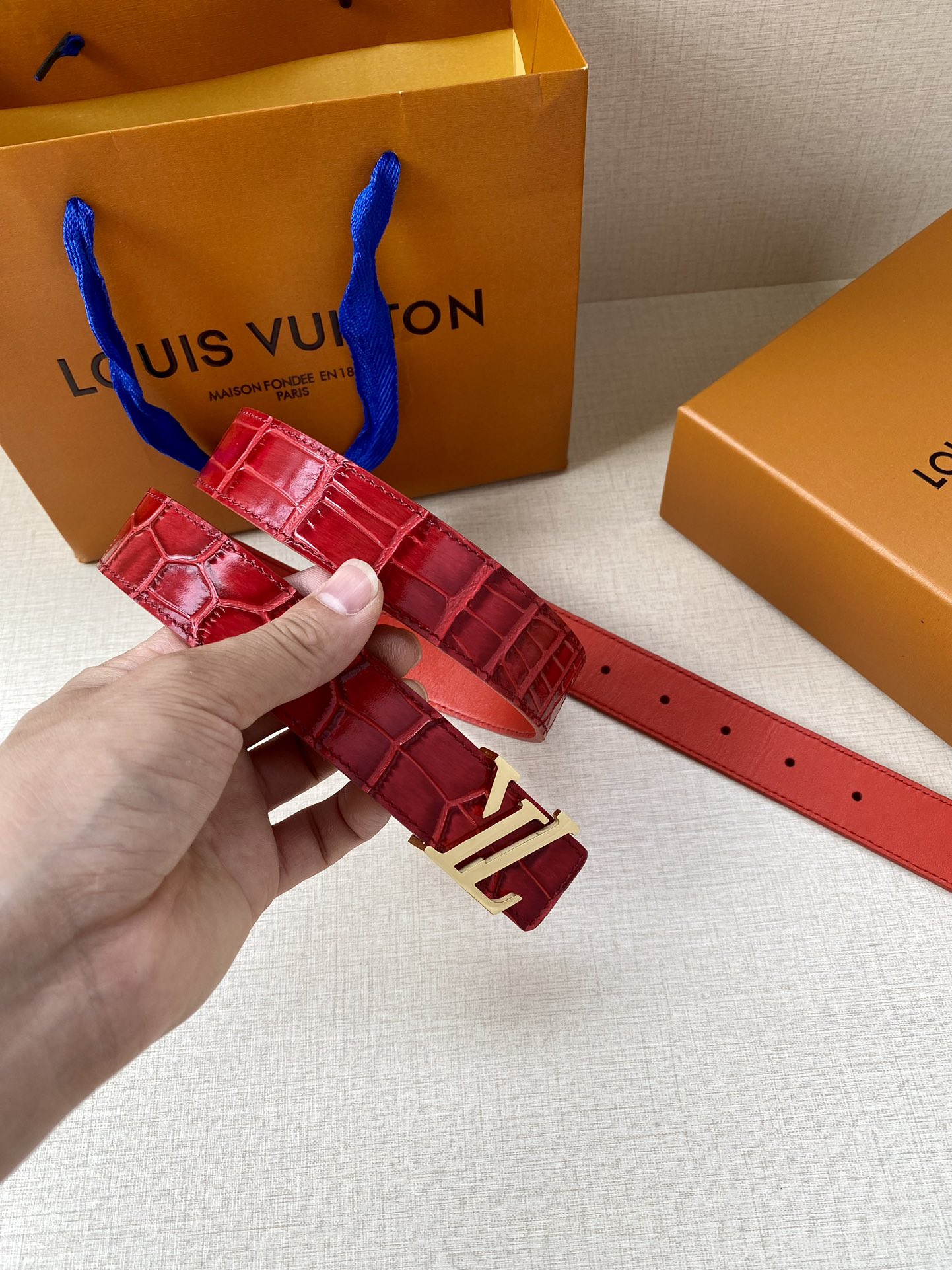 路易威登 Louis Vuitton 高定典藏奢华工坊高定皮带腰带配饰 #A7A21BCC 8