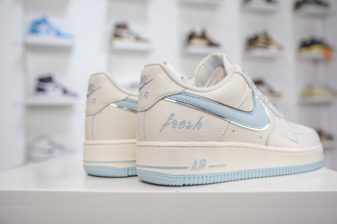 260 小红书爆款 官方定制 Nike Air Force 1 Low '07 “Keep Fresh”米月兰银 BM1996-099