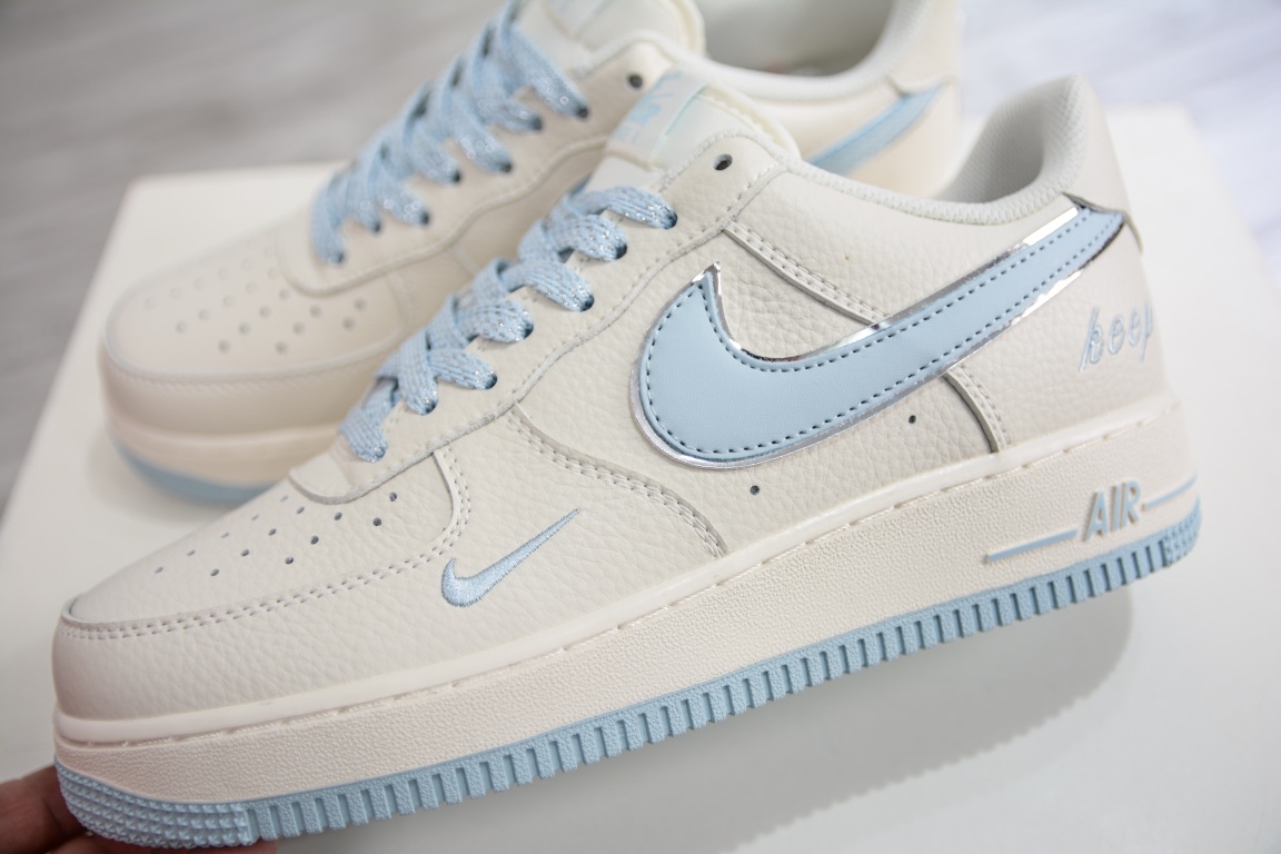 260 小红书爆款 官方定制 Nike Air Force 1 Low '07 “Keep Fresh”米月兰银 BM1996-099