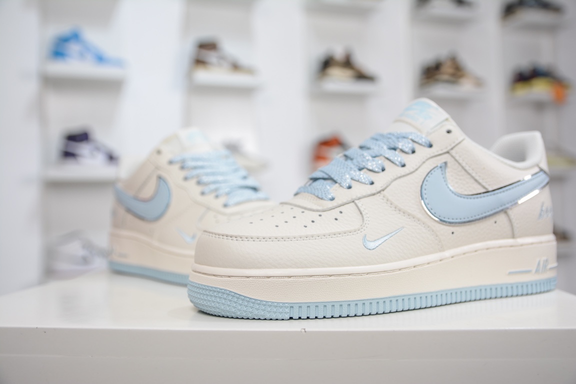 260 小红书爆款 官方定制 Nike Air Force 1 Low '07 “Keep Fresh”米月兰银 BM1996-099