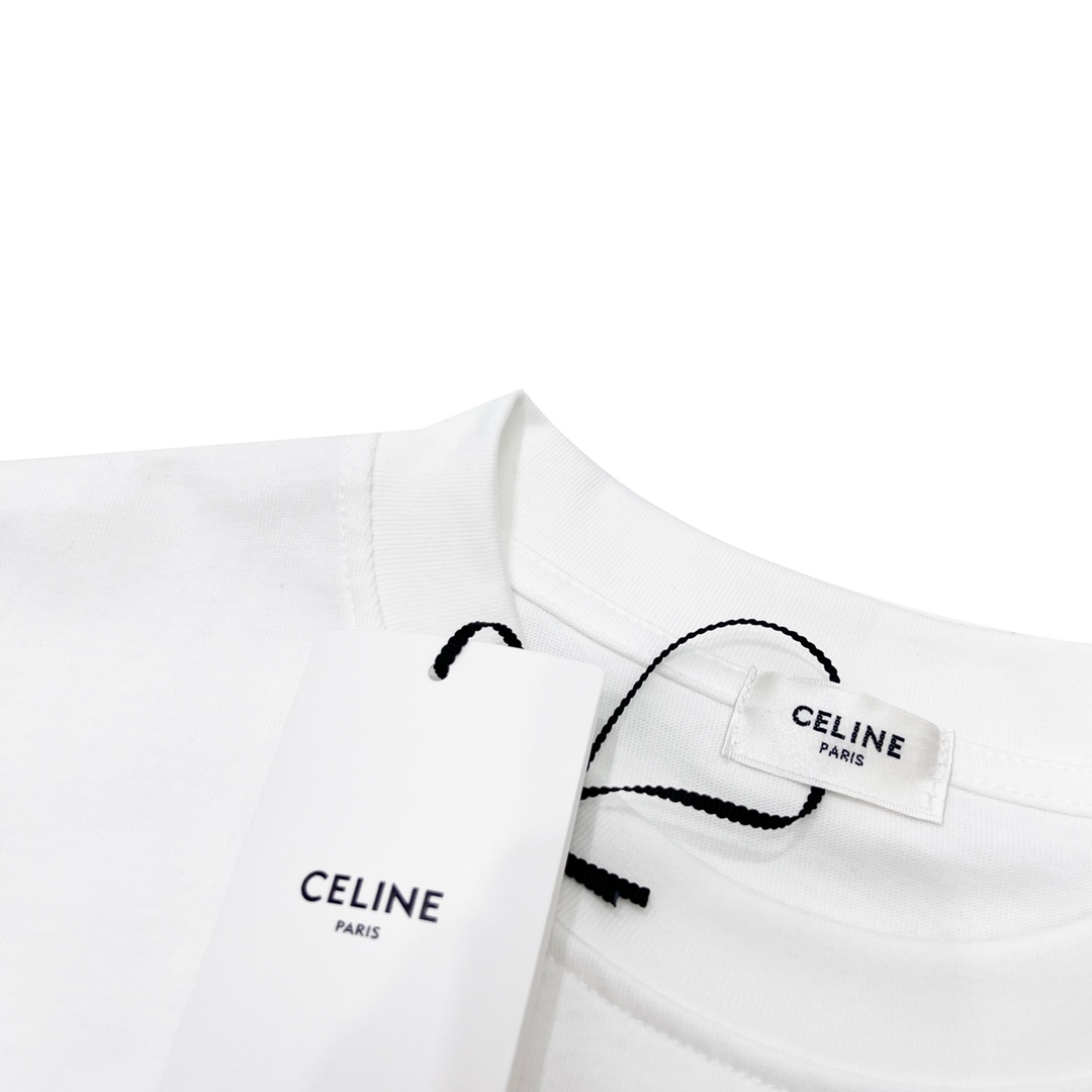 180 CELINE/赛琳 小恶魔怪兽别针款短袖