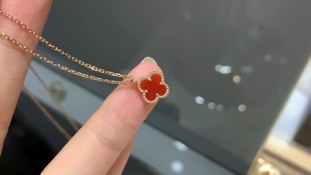 Van Cleef & Arpels VCA小号18k四叶草项链