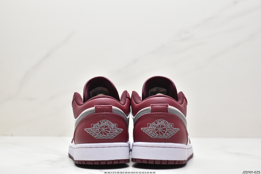 140 Air Jordan 1 Low "Bordeaux" AJ1 乔1波尔多红 低帮篮球鞋 553558-615