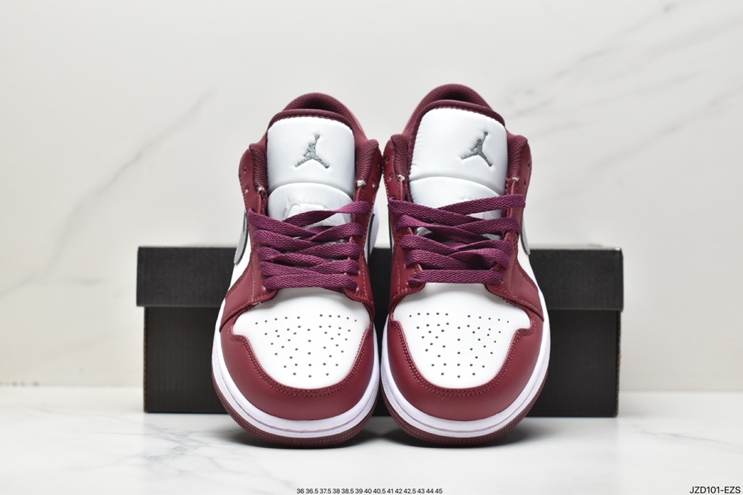 140 Air Jordan 1 Low "Bordeaux" AJ1 乔1波尔多红 低帮篮球鞋 553558-615