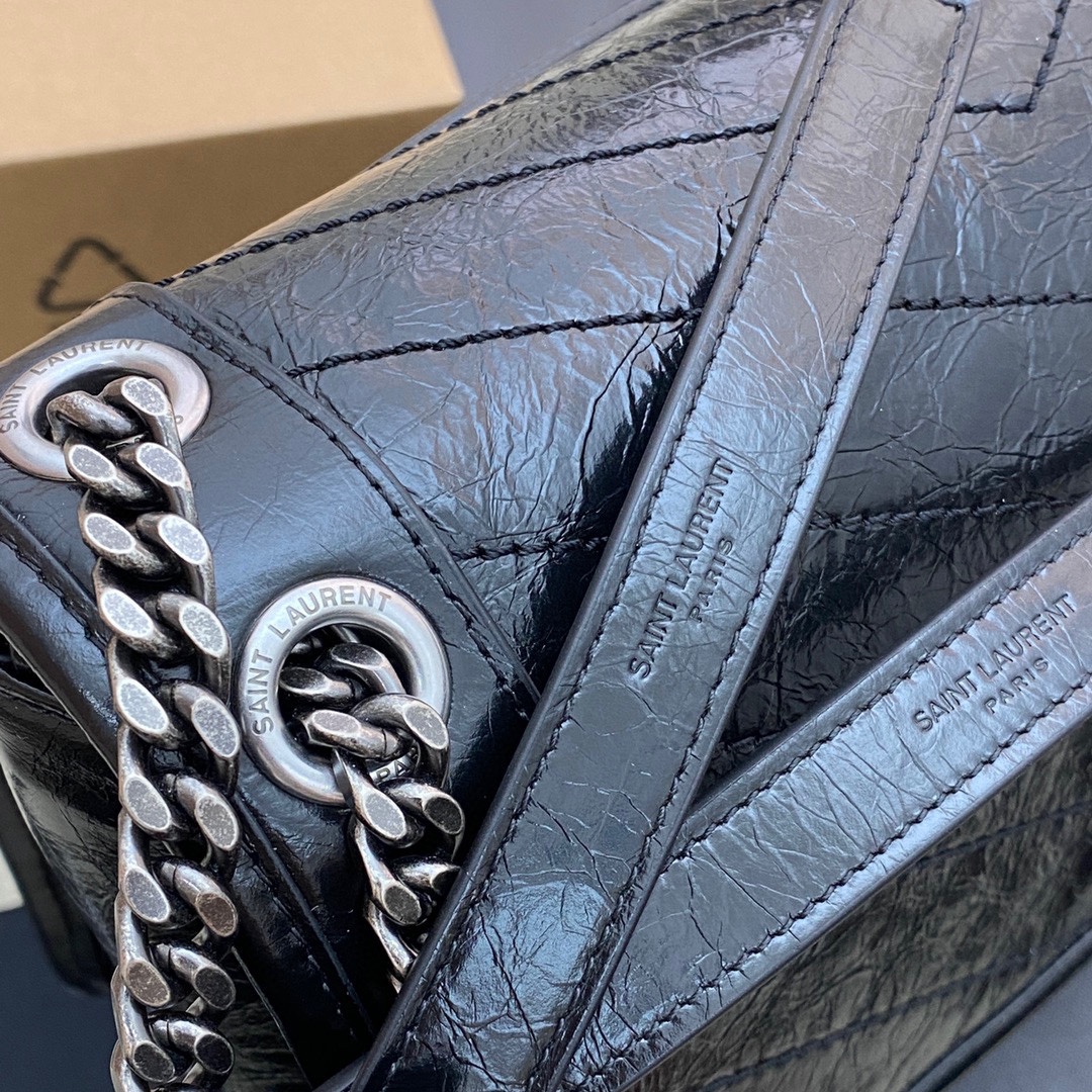 Saint Laurent 油腊黑皮/古银