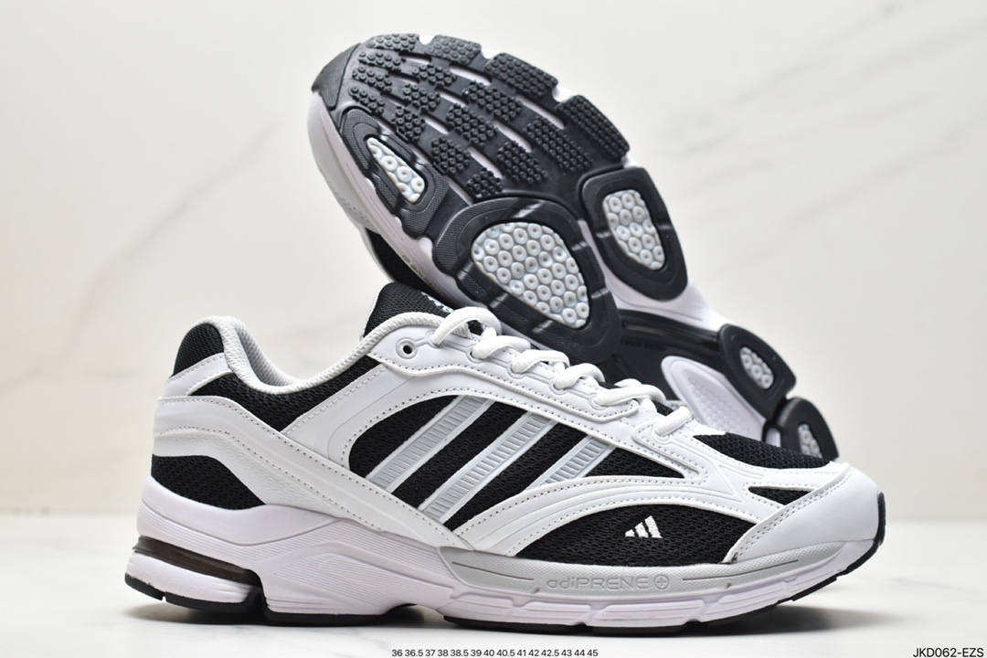 Adidas Spiritain 2000 ”Black/Grey/White” Spiritain 2000 series low-top dad style retro breathable cushioning casual sports jogging shoes GW5828