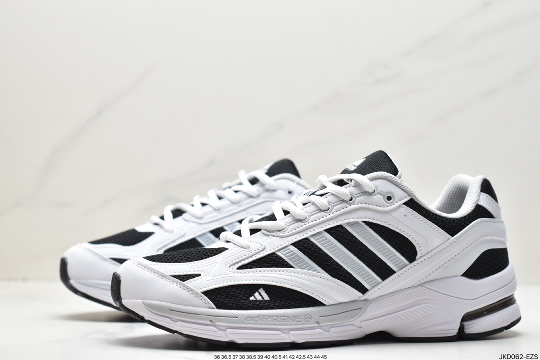 Adidas Spiritain 2000 ”Black/Grey/White” Spiritain 2000 series low-top dad style retro breathable cushioning casual sports jogging shoes GW5828