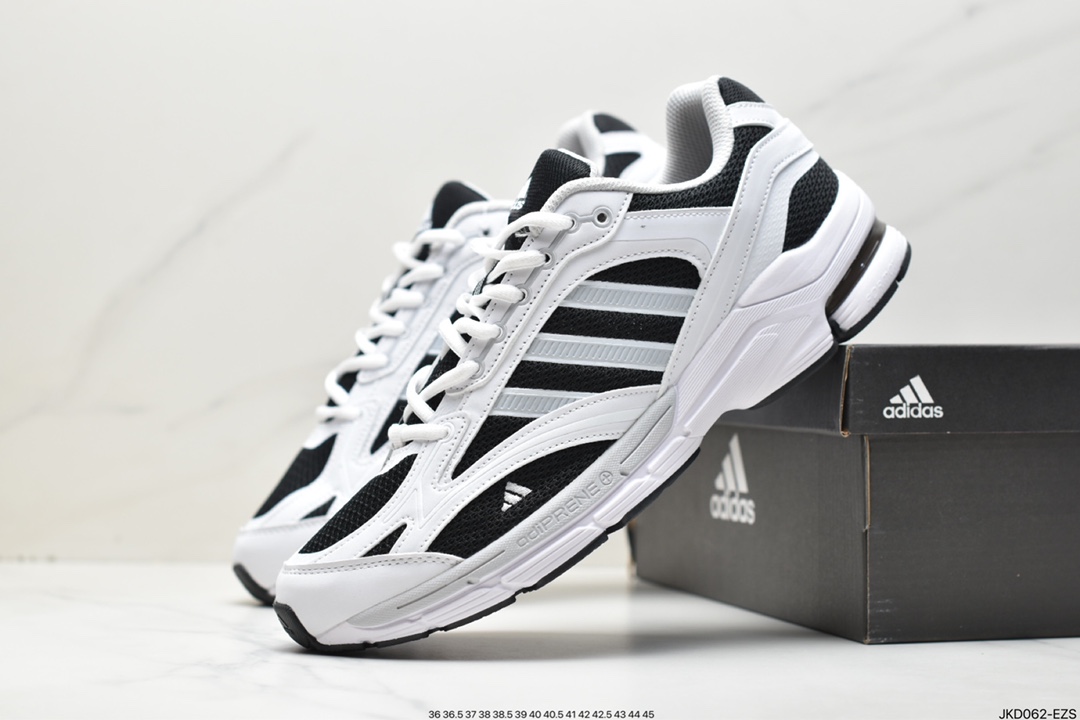 Adidas Spiritain 2000 ”Black/Grey/White” Spiritain 2000 series low-top dad style retro breathable cushioning casual sports jogging shoes GW5828