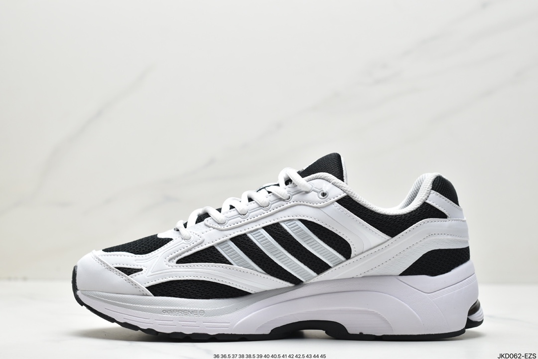 Adidas Spiritain 2000 ”Black/Grey/White” Spiritain 2000 series low-top dad style retro breathable cushioning casual sports jogging shoes GW5828