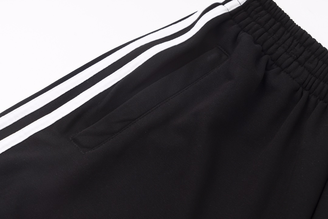 High Quality BAL Paris Co-name Embroidered Shorts with Side-Weave-Laced Logo - 图片 6