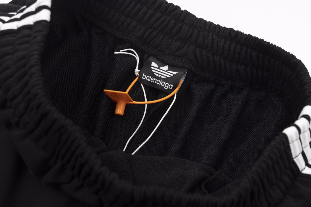 High Quality BAL Paris Co-name Embroidered Shorts with Side-Weave-Laced Logo - 图片 9