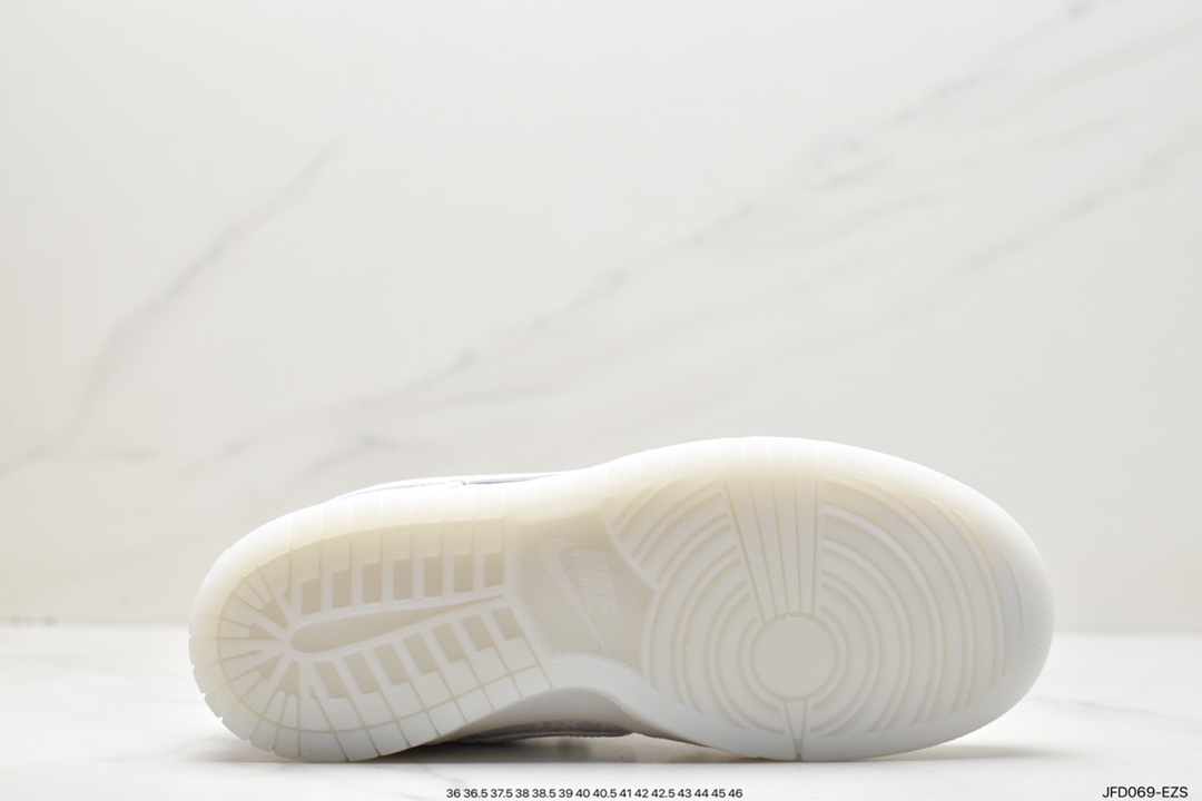 Fragment Design x Clot x Nike SB Dunk Low”20th Anniversary/White Silk”扣篮FN0315-110