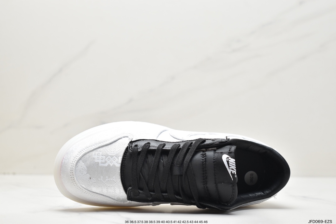 Fragment Design x Clot x Nike SB Dunk Low”20th Anniversary/White Silk”扣篮FN0315-110