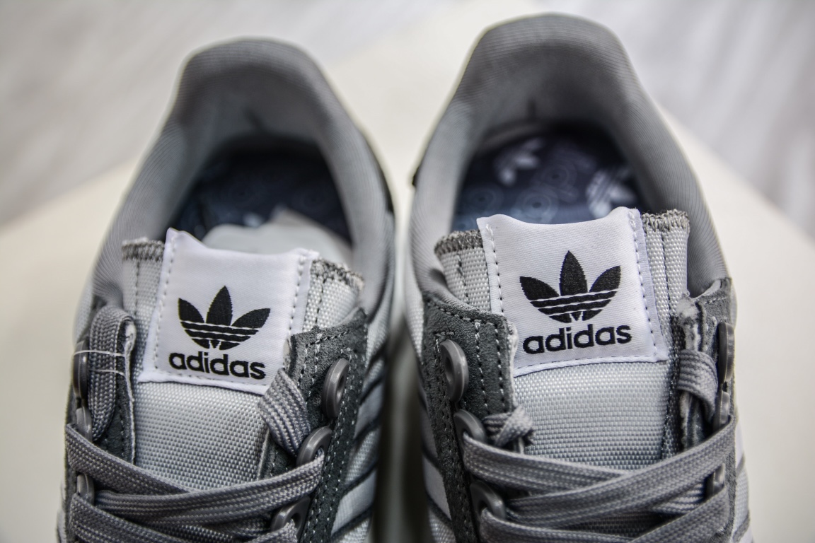 Adidas Originals Retropy E5 gray and white second generation retro sports and casual running shoes HQ1861