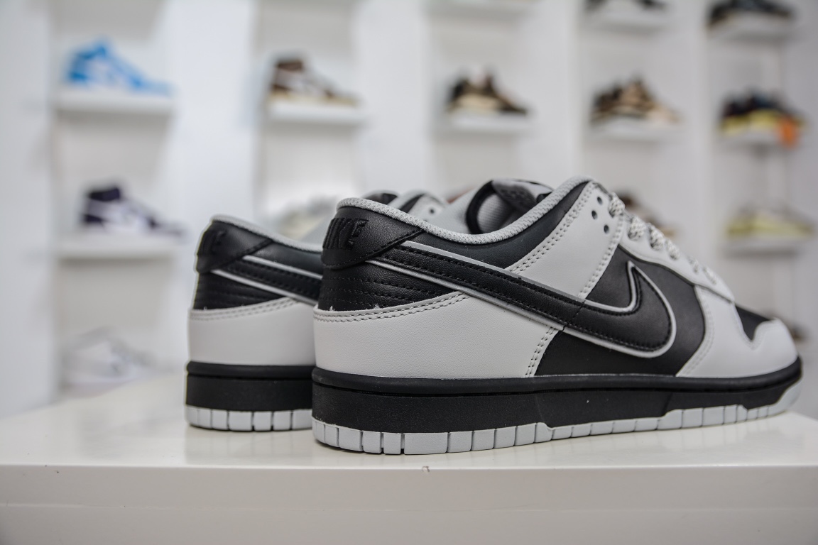 300 原装定制 Nike SB Dunk Low 灰猫反光 低帮休闲板鞋DD9606-363