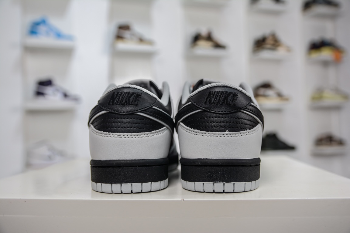 300 原装定制 Nike SB Dunk Low 灰猫反光 低帮休闲板鞋DD9606-363