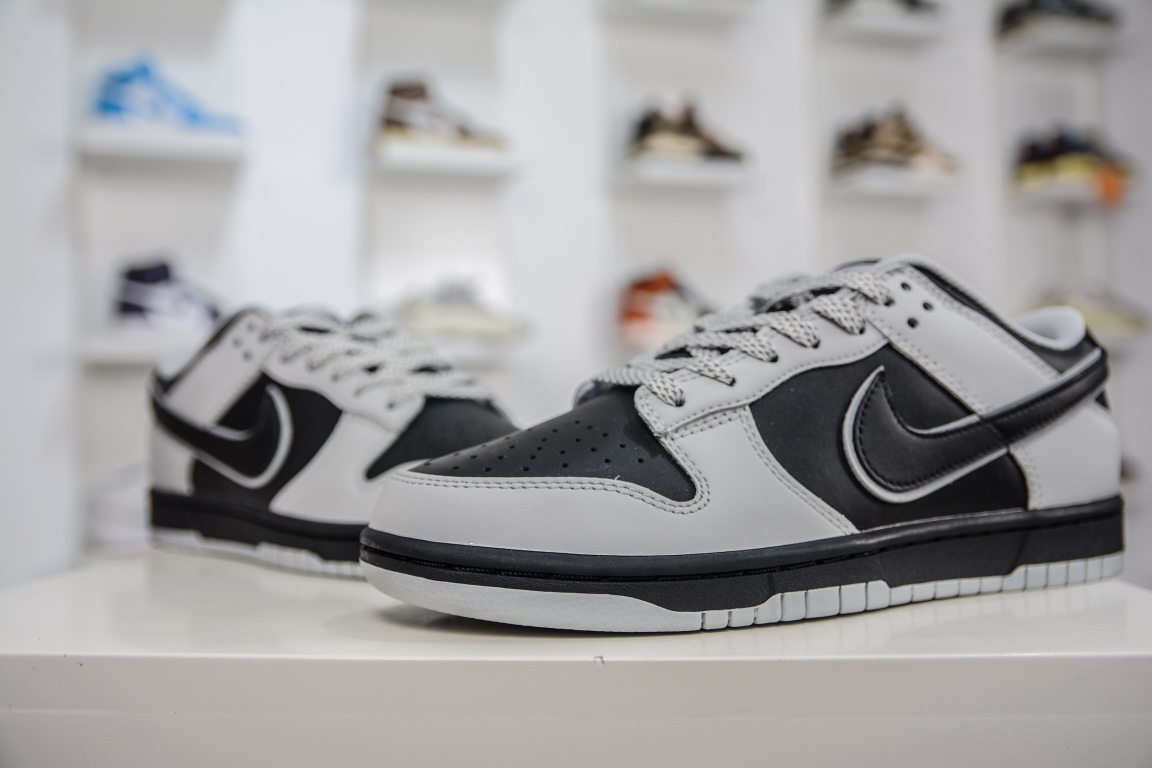 300 原装定制 Nike SB Dunk Low 灰猫反光 低帮休闲板鞋DD9606-363