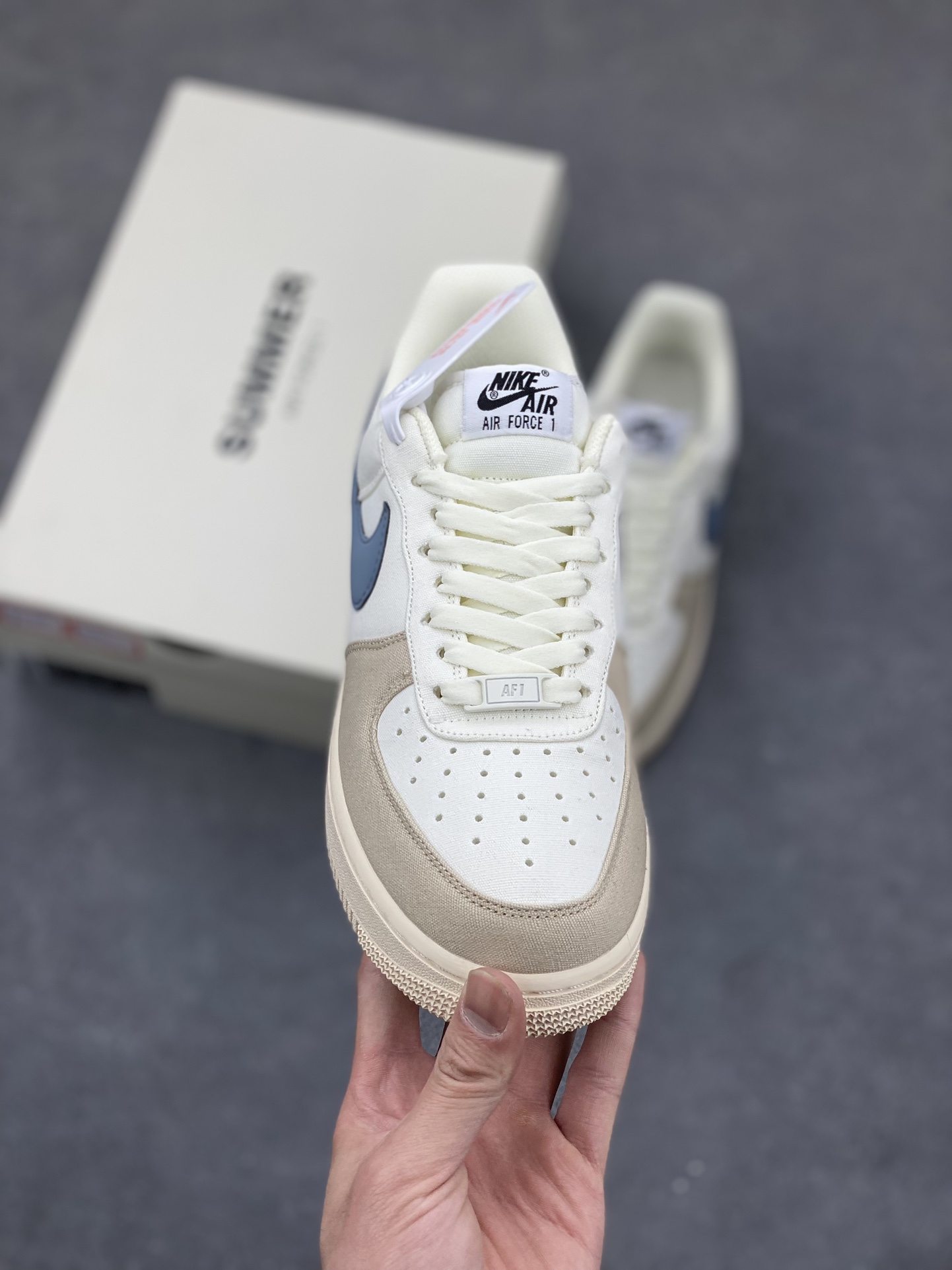 Nike Air Force 1 '07 Retro Blue Canvas Low-Top Sneakers - Limited Edition 3 i1679944075 9842 1