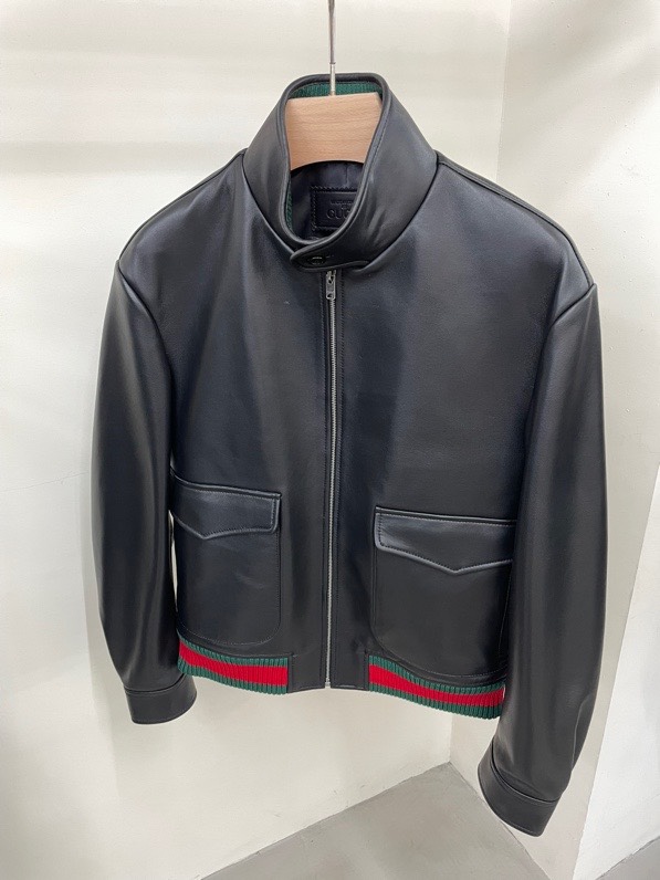 Gucci Vintage Lambskin Leather Jacket – Classic Retro Style, New Colors