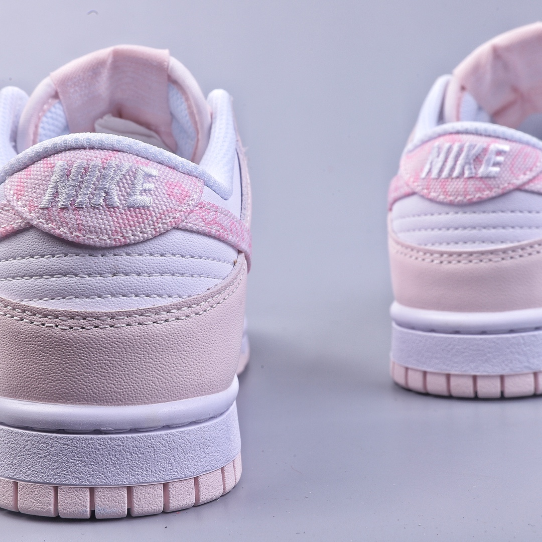 200 Nike Dunk Low ”Pink Paisley” 樱花粉 SB低帮运动休闲板鞋 FD1449-100