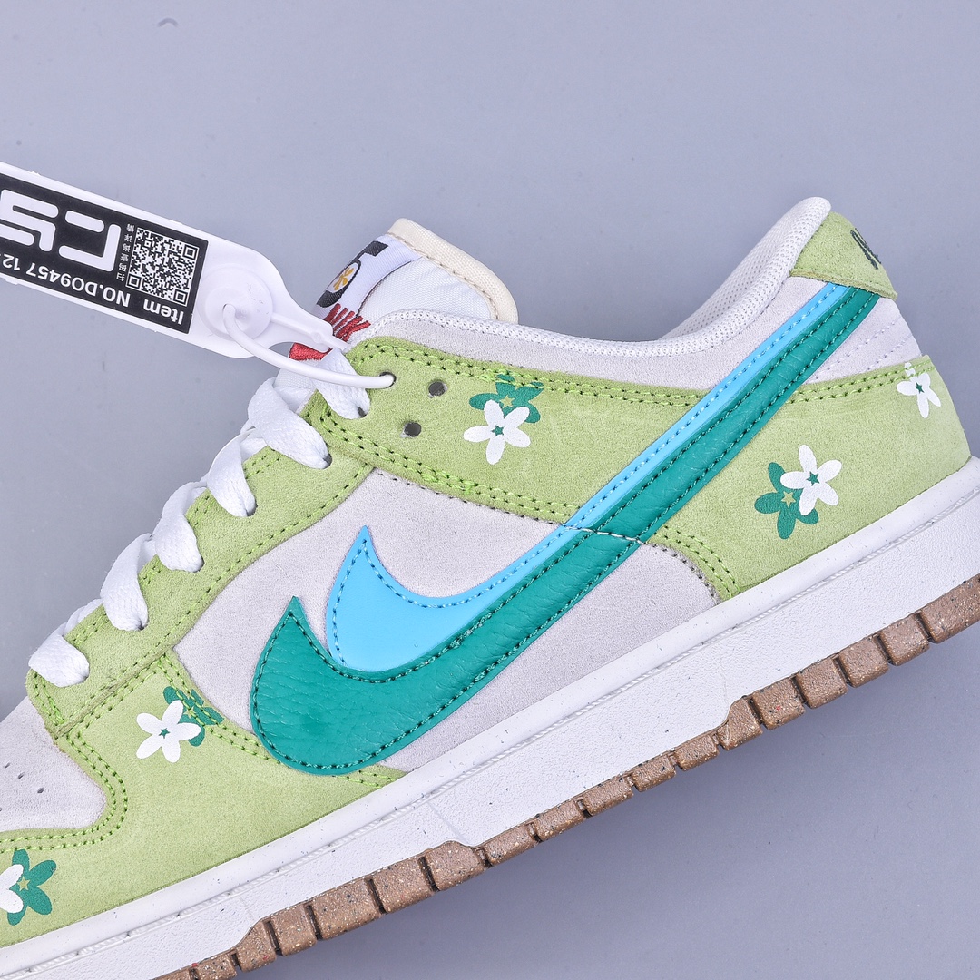 CS version DUNK printed double hook 85 series fresh green white green NIKE DUNK SB LOW customized color DO9457-125