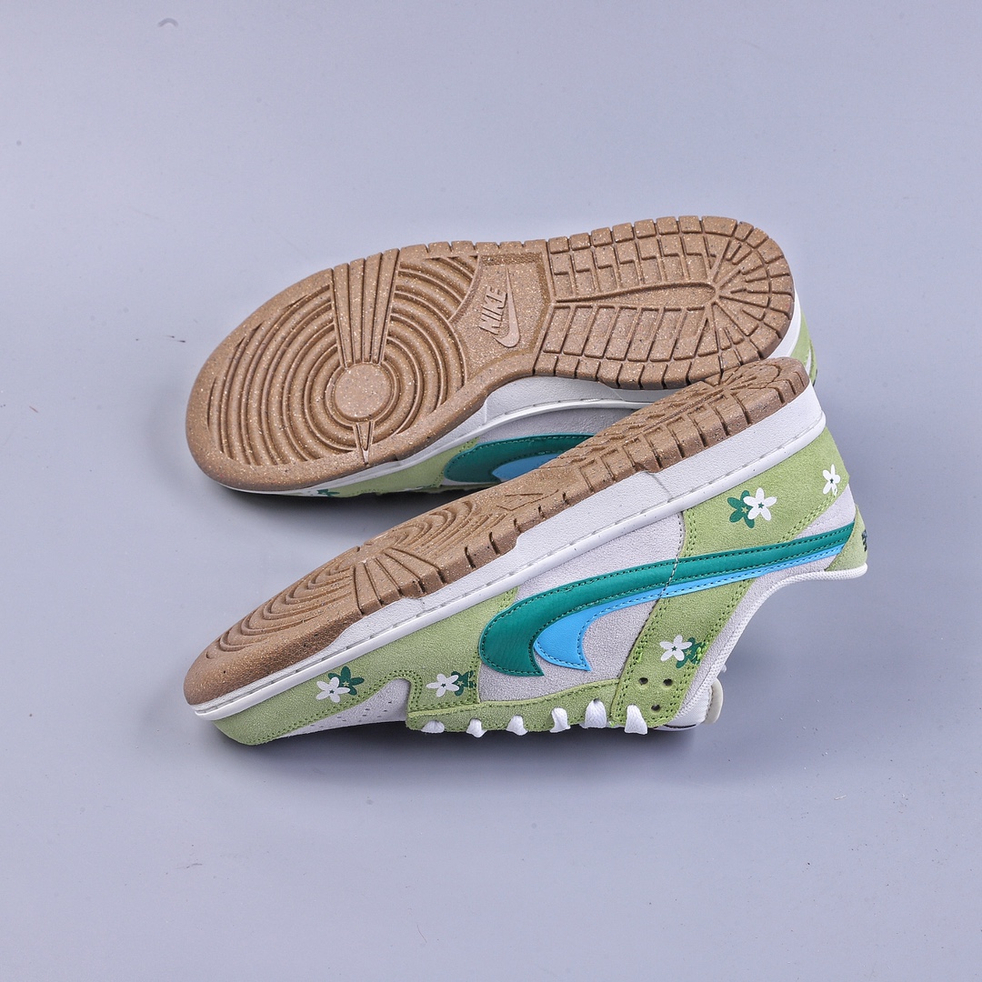 CS version DUNK printed double hook 85 series fresh green white green NIKE DUNK SB LOW customized color DO9457-125