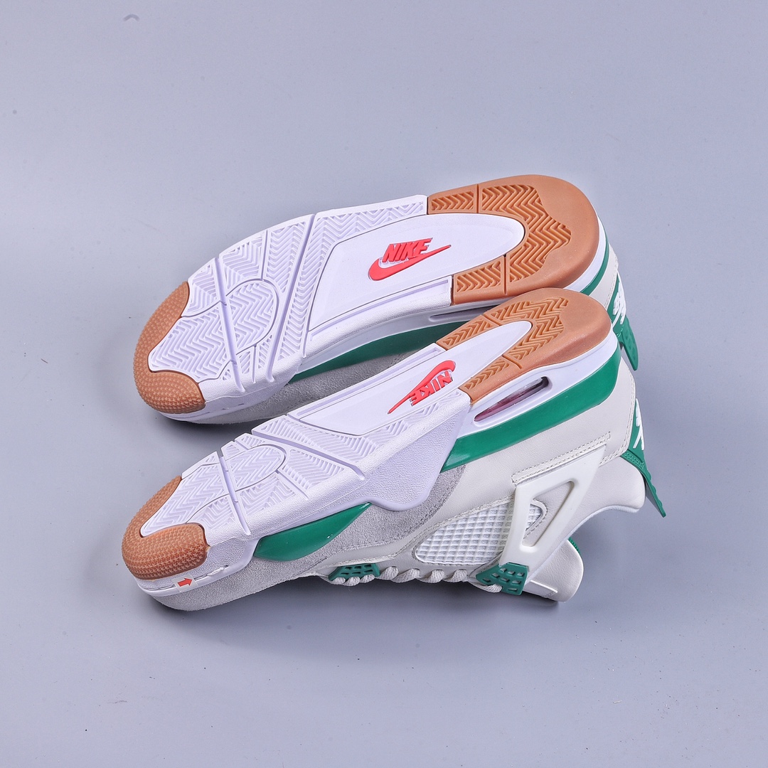 380 LL版Nk SB x Air Jordan 4 ”Pine Green” AJ4 乔4联名白绿 DR5415-103