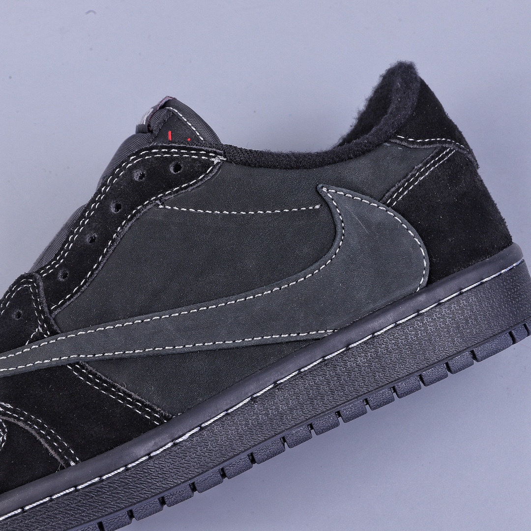 350 LL版Travis Scott x Air Jordan AJ1 Low OG TS联名黑武士倒钩4.0低帮 DM7866-001