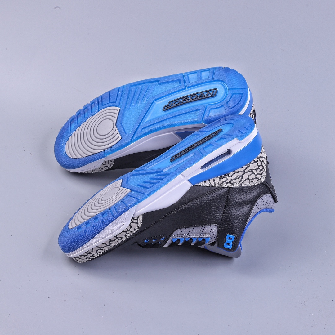 260 R版Nike Air Jordan 3 Retro”Sport Blue”迈克尔·乔丹AJ3代中帮136064-007