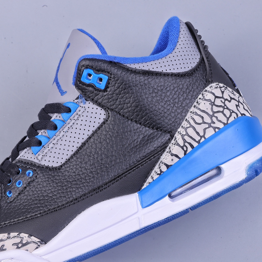 260 R版Nike Air Jordan 3 Retro”Sport Blue”迈克尔·乔丹AJ3代中帮136064-007