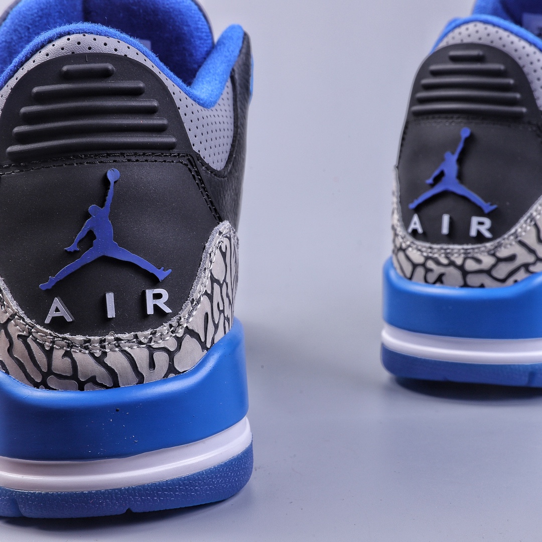 260 R版Nike Air Jordan 3 Retro”Sport Blue”迈克尔·乔丹AJ3代中帮136064-007