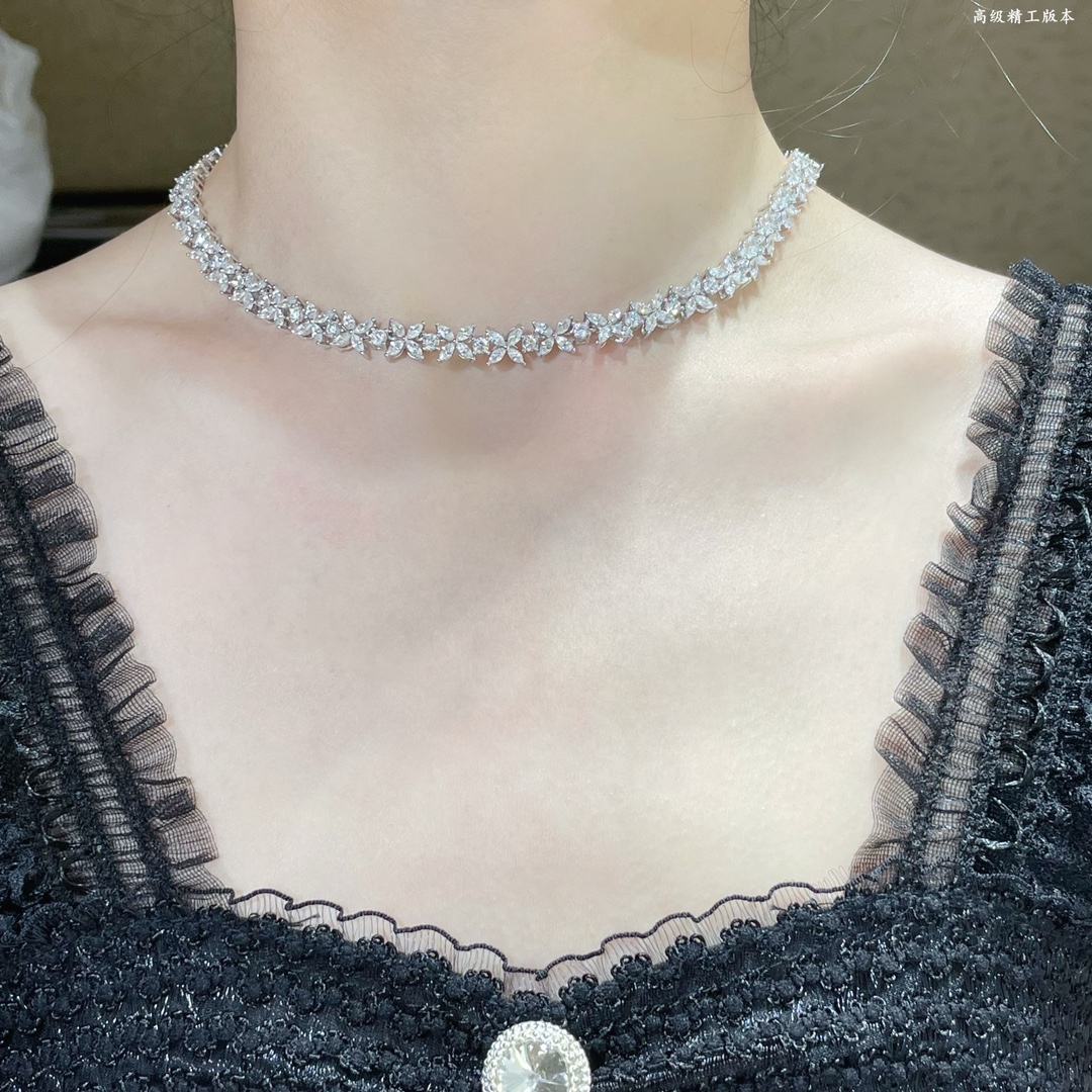   9️⃣2️⃣5️⃣000-1060高级精工版本 蒂芙尼满钻马眼项链（长度40.42cm）💎💎名媛奢华