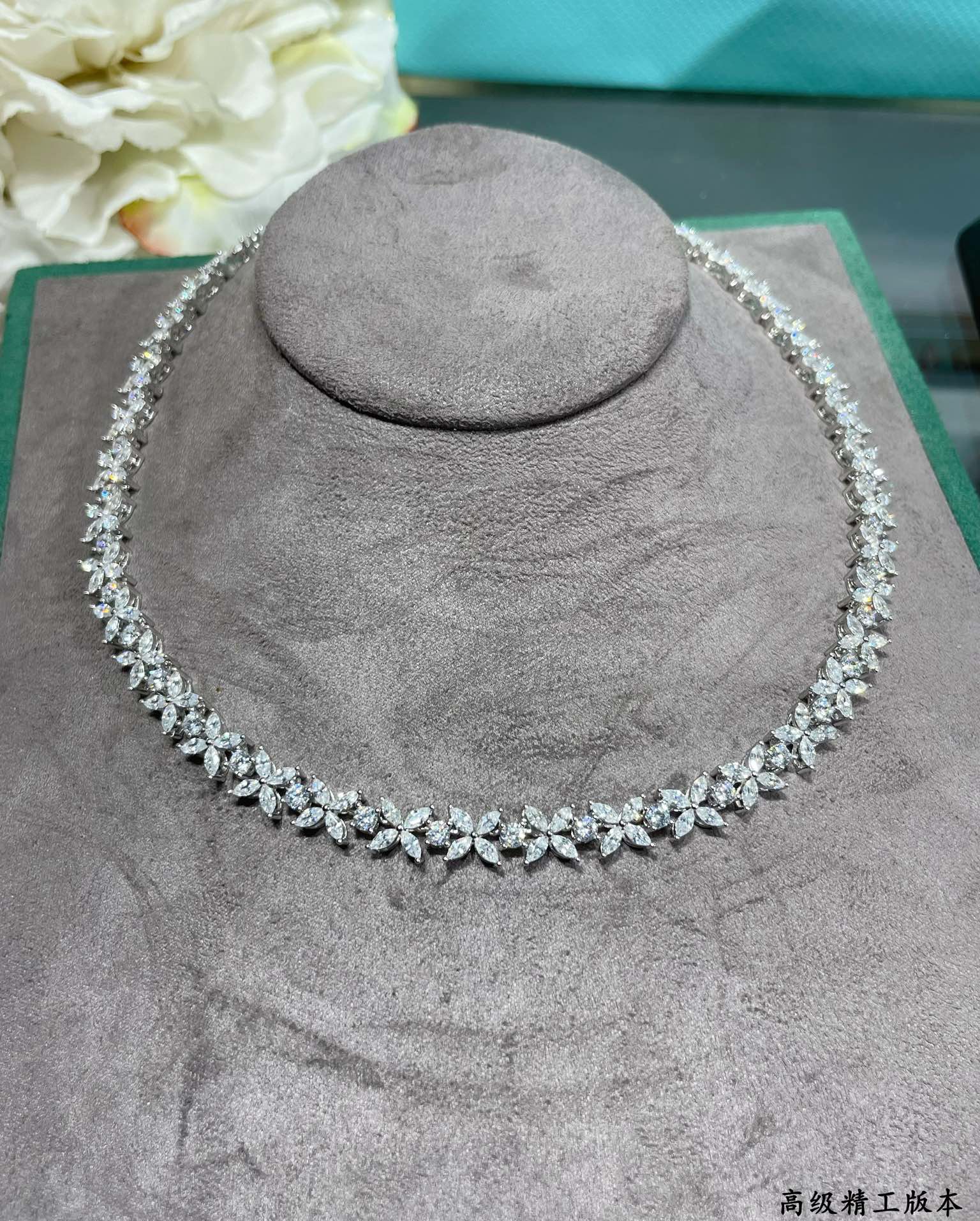   9️⃣2️⃣5️⃣000-1060高级精工版本 蒂芙尼满钻马眼项链（长度40.42cm）💎💎名媛奢华