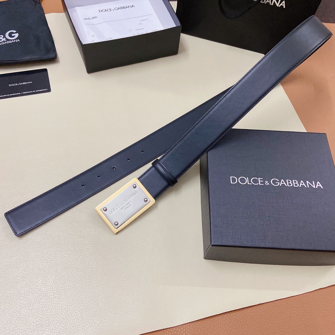 D&G杜嘉班纳官网新款.双面头层小牛