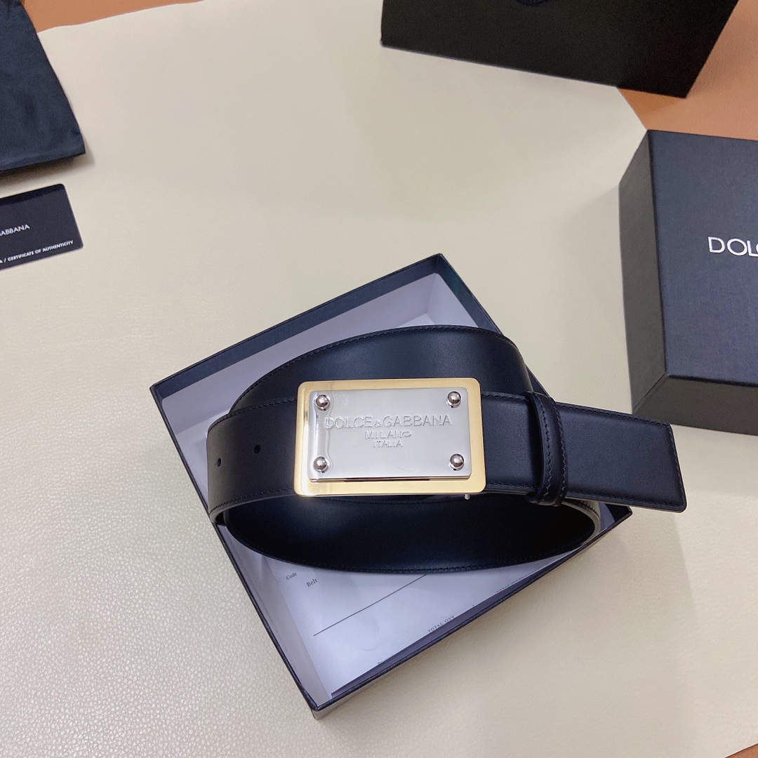 D&G杜嘉班纳官网新款.双面头层小牛
