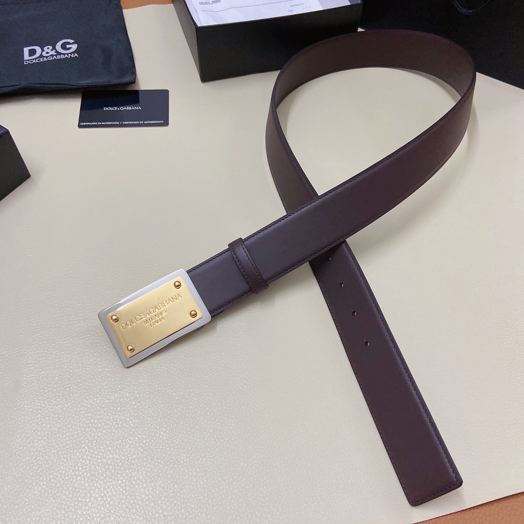 D&G杜嘉班纳官网新款.双面头层小牛