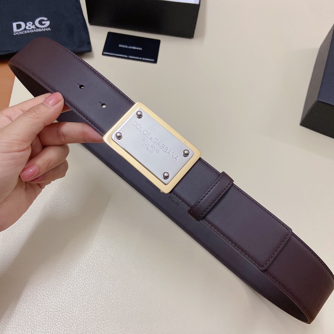 D&G杜嘉班纳官网新款.双面头层小牛